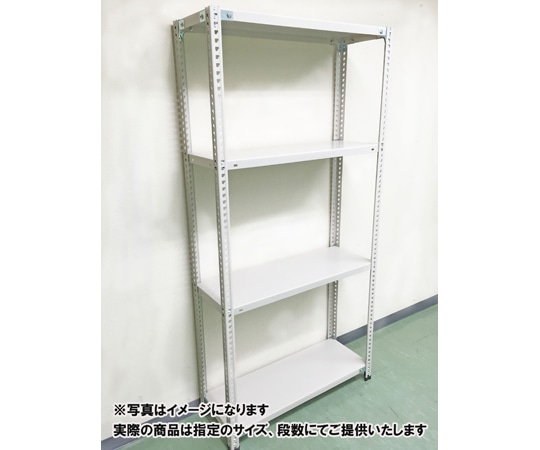 明興関包スチール 軽量ラック(セミノンボルトタイプ) ミックラック H1800×W1505×D455mm 天地5段 LN08-6545-5 1組（ご注文単位1組）【直送品】