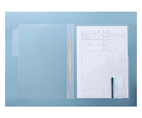 ハピラ タテ型カルテホルダー（ファスナー付）50枚 KHTF50 1パック（ご注文単位1パック）【直送品】