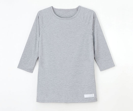 ナガイレーベン 男女兼用Tシャツ グレー LL LI-5097 1枚(ご注文単位1枚)【直送品】