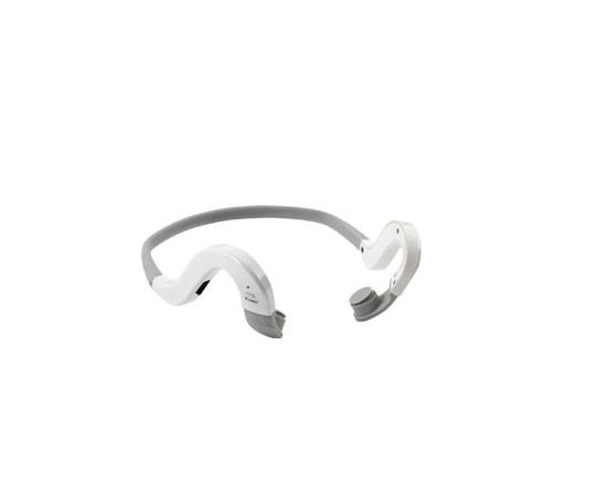 山善（YAMAZEN） 骨伝導イヤホン Bluetooth Ver.5.0（防水・防汗） ホワイト QKD-100（W） 1個（ご注文単位1個）【直送品】