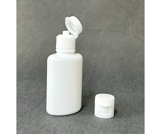 馬野化学容器 ワンタッチキャップ 滴下容器 小判 30mL 乳白 100個 7-10 1袋(ご注文単位1袋)【直送品】