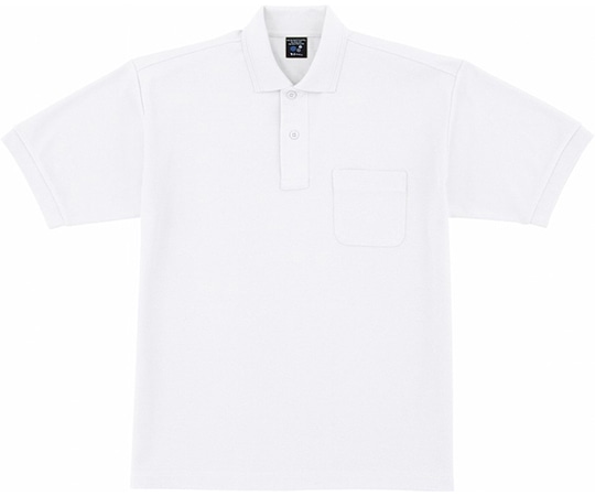 WHISEL（自重堂） 半袖ポロシャツ ホワイト LL 47614 1枚（ご注文単位1枚）【直送品】