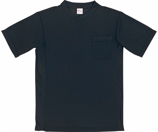 WHISEL（自重堂） 半袖Tシャツ ブラック L 47684 1枚（ご注文単位1枚）【直送品】