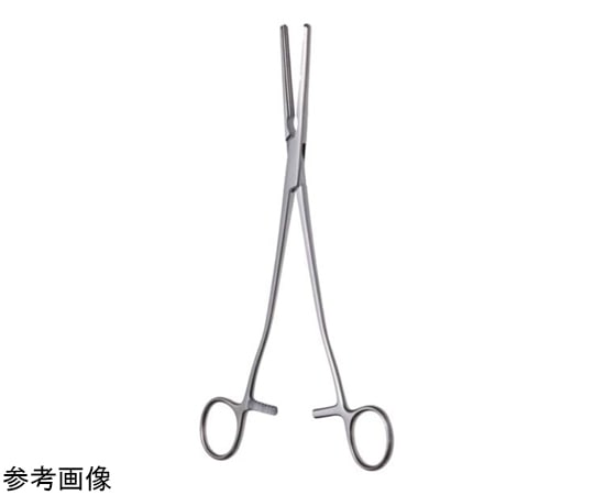 日本フリッツメディコ ロジャーズ無傷性子宮摘出鉗子 21.0cm 弱弯 G693-002 1本（ご注文単位1本）【直送品】