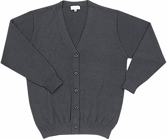 WHISEL（自重堂） カーディガン グレー L WH90019 1枚（ご注文単位1枚）【直送品】