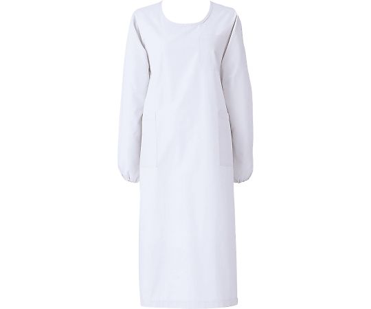 KAZEN 予防衣 長袖 白 4L 139-30 4L 1枚(ご注文単位1枚)【直送品】