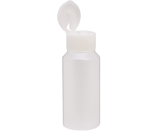 金鵄製作所 NK投薬瓶 60mL ワンタッチキャップ（ホワイト:白） 目盛印刷なし 1箱（200本入） B3170-900WH 1箱（ご注文単位1箱）【直送品】