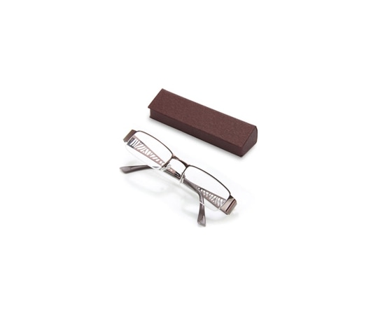 池田レンズ工業 老眼鏡 ブラウン 眼鏡ケース付き +2.0 SG-04BR 1個(ご注文単位1個)【直送品】