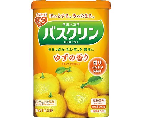 バスクリン バスクリンゆずの香り600G 153059 1個(ご注文単位1個)【直送品】