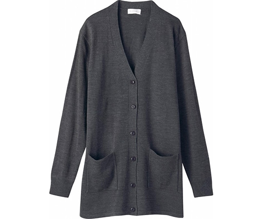 WHISEL（自重堂） カーディガン グレー L WH90219 1枚（ご注文単位1枚）【直送品】