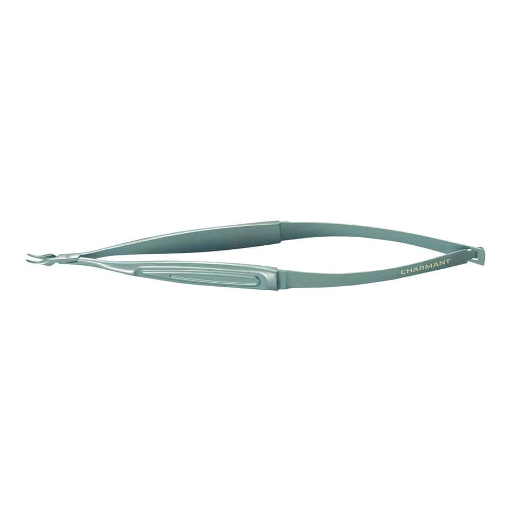 シャルマン 眼科用持針器 曲（チタン製） 37-0008 1本（ご注文単位1本）【直送品】
