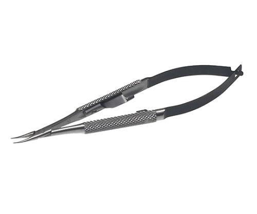 日本フリッツメディコ DDJ バラッケトルートマン マイクロ持針器 10cm 直 ロック付 DDJ1090-10 1個(ご注文単位1個)【直送品】