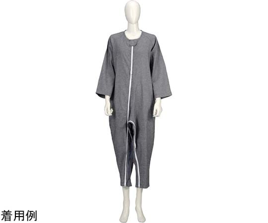 竹虎 ソフトケアねまき 両開きファスナー 厚手 紺 M 106443 1枚（ご注文単位1枚）【直送品】