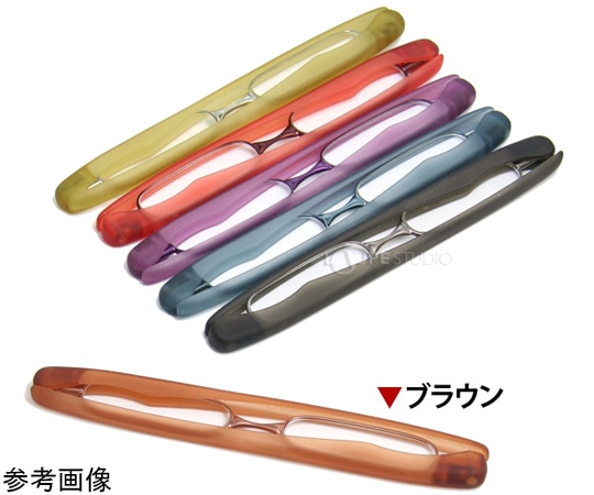 池田レンズ工業 老眼鏡 折りたたみ ポッドリーダー ブラウン +1.5 SG-01BR 1個(ご注文単位1個)【直送品】