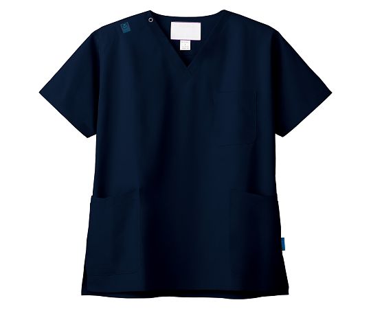 フォーク スクラブ（男女兼用・ジアスクラブRジャケット）ダークネイビー SS 7070SC-17（SS） 1枚（ご注文単位1枚）【直送品】