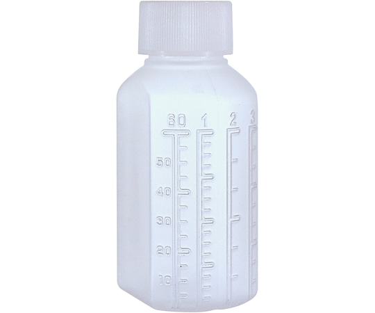 金鵄製作所 マーカー投薬瓶 60mL ノーマルキャップ（ホワイト:白）1箱（160本入） B0570-00000 1箱（ご注文単位1箱）【直送品】