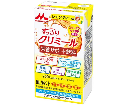 森永乳業クリニコ エンジョイすっきりクリミール レモンティー味 24パック入 1ケース※軽 (ご注文単位1ケース）【直送品】
