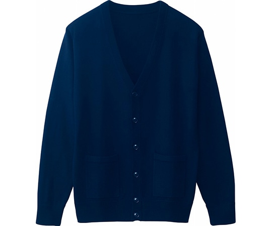 WHISEL(自重堂) メンズカーディガン ネービー L WH90419 1枚(ご注文単位1枚)【直送品】