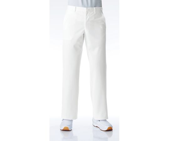 KAZEN メンズスラックス 白 W76 259-10 W76 1枚(ご注文単位1枚)【直送品】