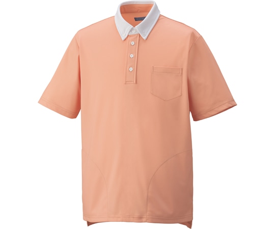 KAZEN ニットシャツ アプリコット SS KZN238-4 1枚（ご注文単位1枚）【直送品】