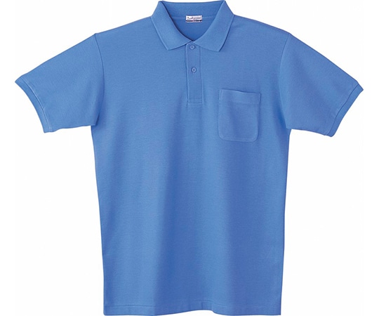 WHISEL（自重堂） 半袖ポロシャツ ブルー LL 24414 1枚（ご注文単位1枚）【直送品】