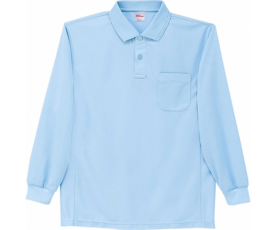 WHISEL（自重堂） 長袖ポロシャツ サックス SS 47654 1枚（ご注文単位1枚）【直送品】