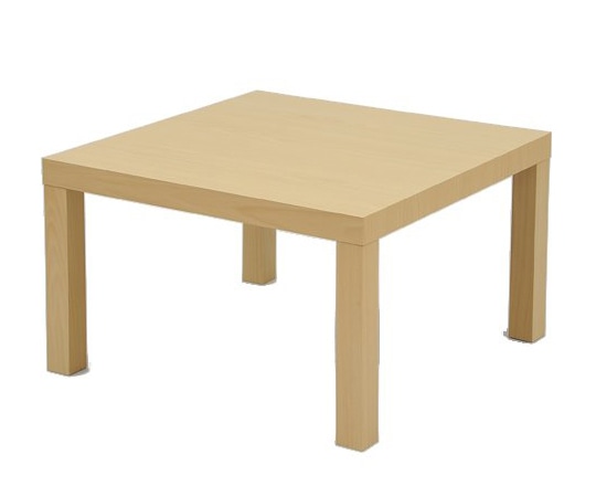 山善（YAMAZEN） キュービックテーブル 60×60cm ナチュラル ET-6060（NA） 1台（ご注文単位1台）【直送品】