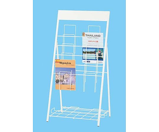 F.M.L パンフレットスタンド 5段2列 LFD5410TW 1台(ご注文単位1台)【直送品】