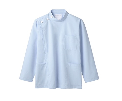 住商モンブラン ケーシー メンズ 長袖 サックス 72-955 M 1枚(ご注文単位1枚)【直送品】