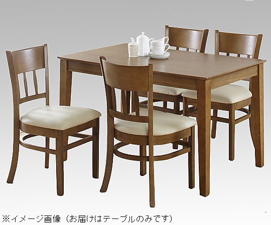 アズワン ダイニングテーブル (1150×750×695mm/ライトブラウン) 4127 1台(ご注文単位1台)【直送品】