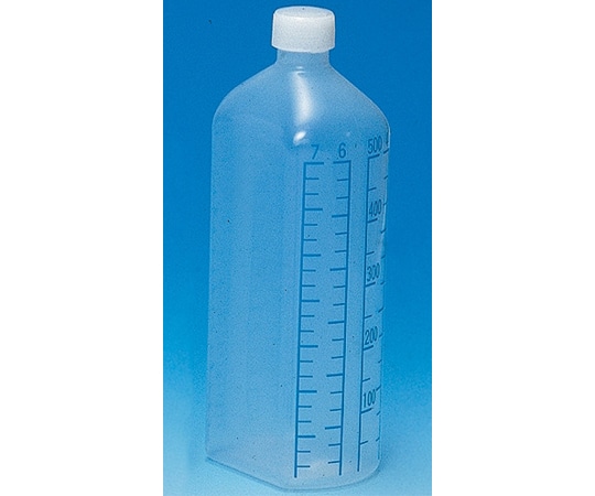 シンリョウ プリント目盛瓶 青目盛 500mL 40本入 107080 1箱(ご注文単位1箱)【直送品】