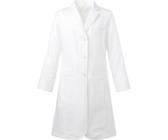 KAZEN レディズ診察衣 ホワイト LL KZN410-10 LL 1枚(ご注文単位1枚)【直送品】