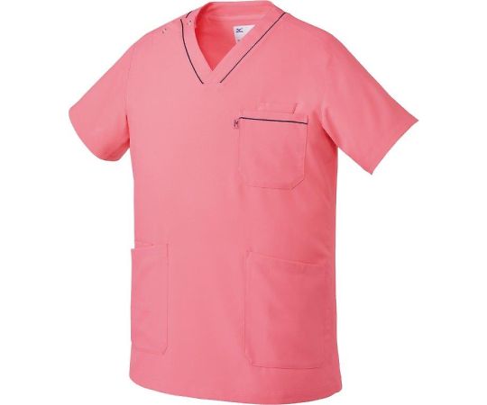 ミズノ スクラブ【男女兼用】 ピンク S MZ0215-C2 1枚（ご注文単位1枚）【直送品】