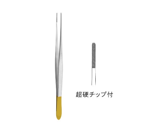 ジェイ・シー・ティ TC付ポッツ・スミス鑷子 JC03-0202 1個（ご注文単位1個）【直送品】