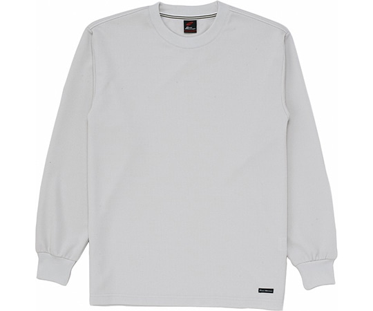 WHISEL（自重堂） 長袖Tシャツ シルバー SS 85224 1枚（ご注文単位1枚）【直送品】