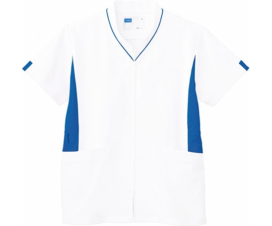 WHISEL（自重堂） 男女兼用スクラブ ホワイトブルー LL WH12085 1枚（ご注文単位1枚）【直送品】