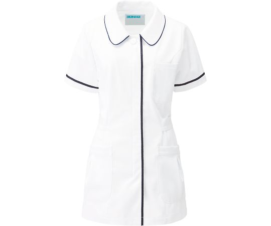 KAZEN レディスジャケット半袖 ネイビー 4L 086-28 4L 1枚（ご注文単位1枚）【直送品】
