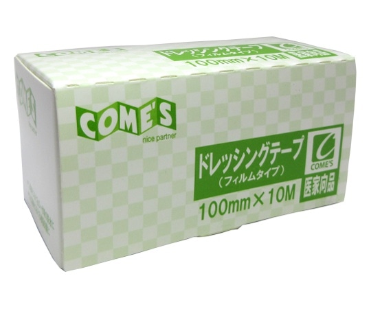 コメス ドレッシングテープ(フィルムタイプ)100mm×10m 1巻入 cod301 1箱(ご注文単位1箱)【直送品】