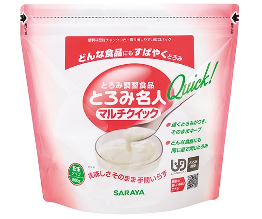 サラヤ とろみ名人マルチクイック500gパウチ 1ケース（12袋入） 58020 1ケース※軽 (ご注文単位1ケース）【直送品】