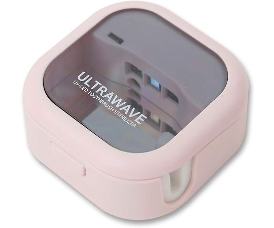 ULTRA WAVE 歯ブラシ除菌キャップ 充電式 ピンク MDK-TS03（PK） 1個（ご注文単位1個）【直送品】