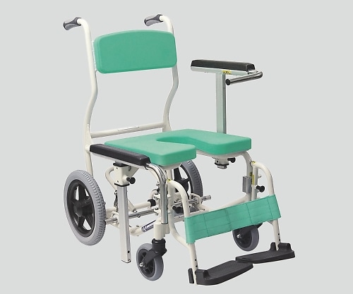 カワムラサイクル シャワー用 車いす グリーン KS12 1個(ご注文単位1個)【直送品】