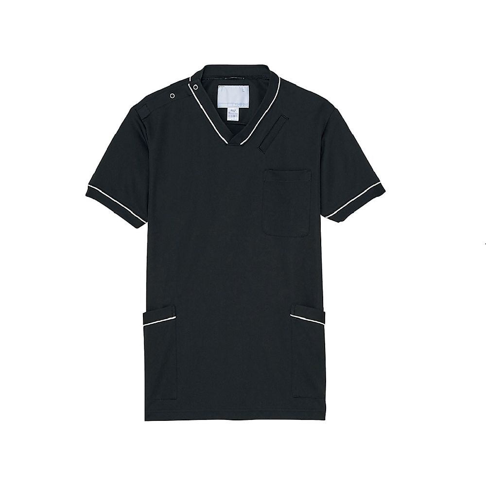 KIRAKU（トンボ） スクラブ ブラック BLL（身丈76cm） CM300-09 BLL 1枚（ご注文単位1枚）【直送品】