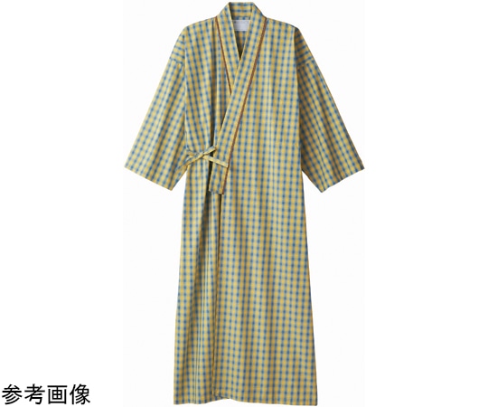 住商モンブラン 患者衣 兼用 8分袖 ブルー/イエロー M 59-415 M 1枚（ご注文単位1枚）【直送品】