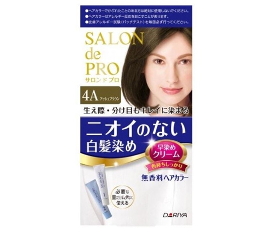 ダリヤ サロンドプロ 無香料ヘアカラー 早染めクリーム4A（白髪用）  1セット（ご注文単位1セット）【直送品】