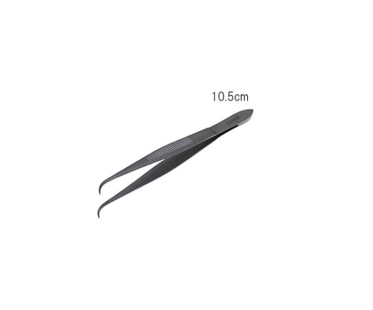 日本フリッツメディコ デリケート ピンセット 極細 10.5cm 曲 A049-0751 1本（ご注文単位1本）【直送品】