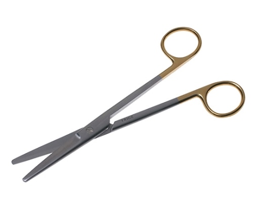 日本フリッツメディコ T/Cメーヨ剪刀 17cm 直 B022-017X 1個（ご注文単位1個）【直送品】