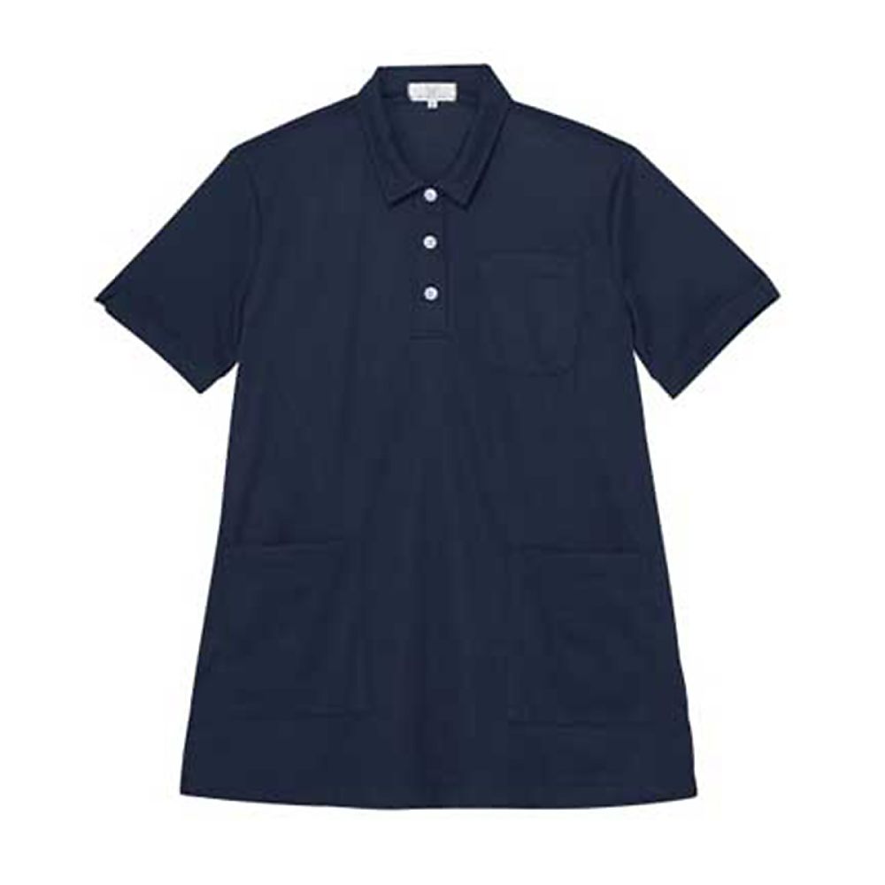 KIRAKU（トンボ） レディスチュニック ネイビー L（身丈74.5cm） CR211-88 L 1枚（ご注文単位1枚）【直送品】