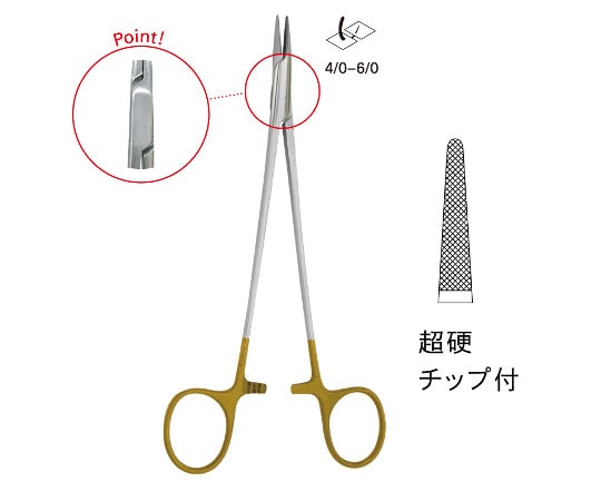 ジェイ・シー・ティ TC付ドベーキー持針器 JD11-1402 1個（ご注文単位1個）【直送品】