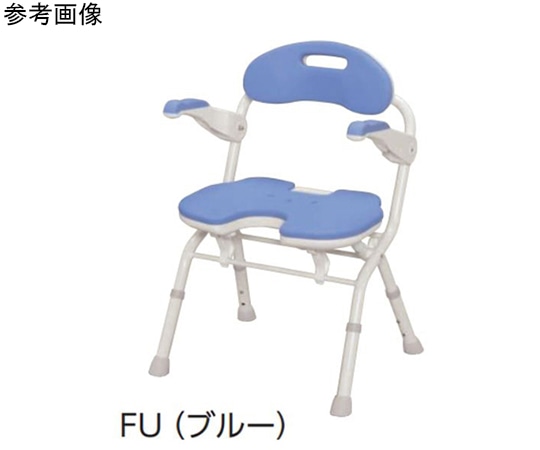 アロン化成 折りたたみシャワーベンチ FU ブルー 536-054 1個（ご注文単位1個）【直送品】