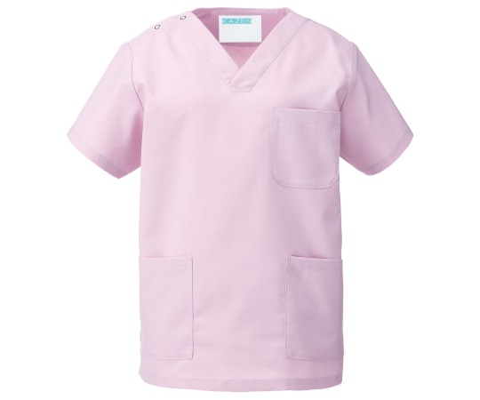 KAZEN スクラブ(男女兼用) ローズ 3L 133-97 3L 1枚(ご注文単位1枚)【直送品】